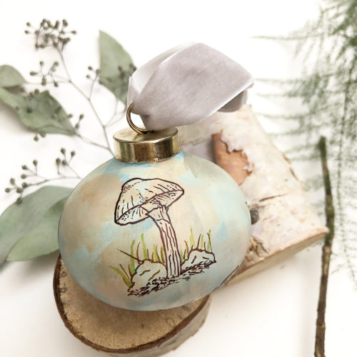 Mushroom Love Ornament