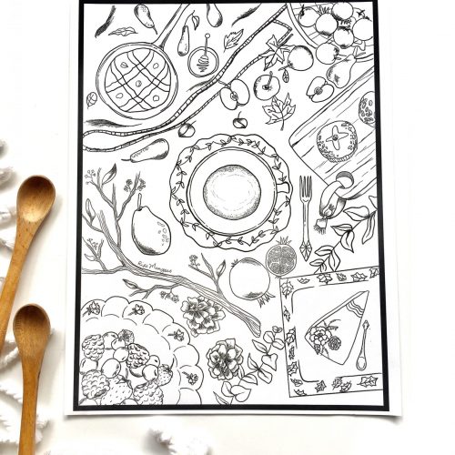 On The Table coloring page