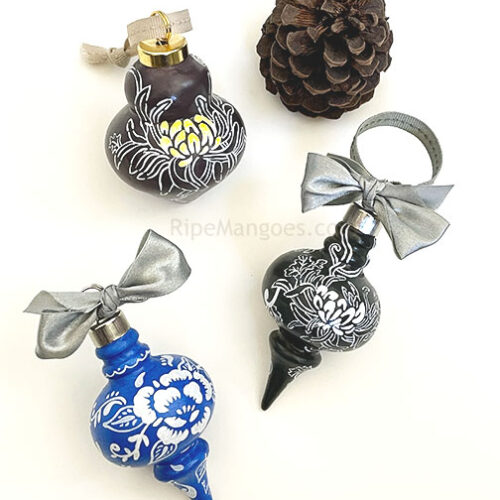 Artist's Choice Handpainted BOTANICAL Ornament