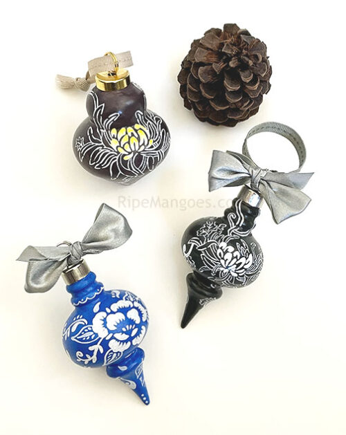 Artist's Choice Handpainted BOTANICAL Ornament