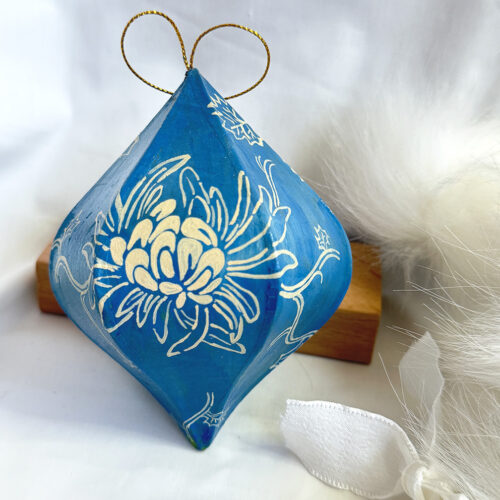 Fleur Handpainted Ornament