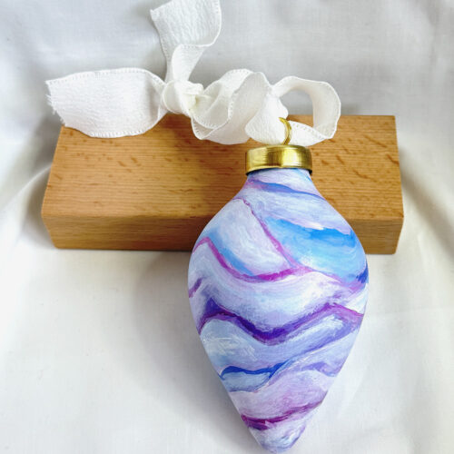 Purple Haze Handpainted Ornament